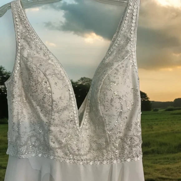 Dresses | New Lightweight Wedding Dress Gown Hand Beaded | Poshmark